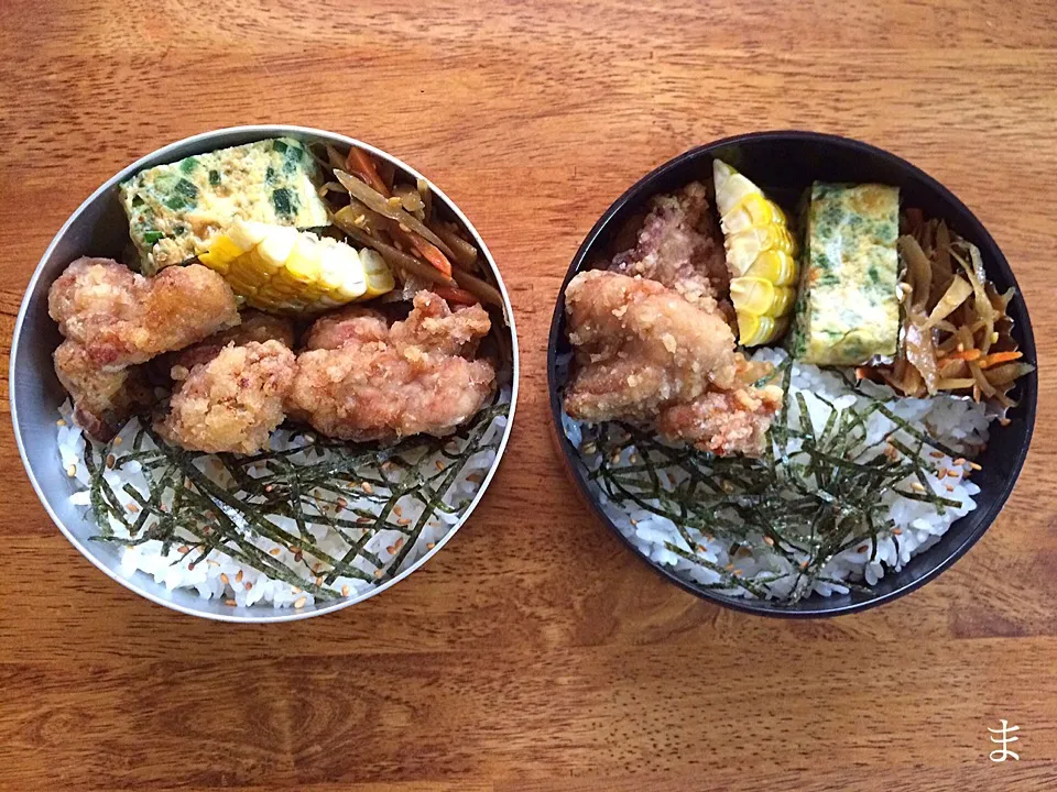 Snapdishの料理写真:弁当50 唐揚げ弁|まる(丸大豆)さん