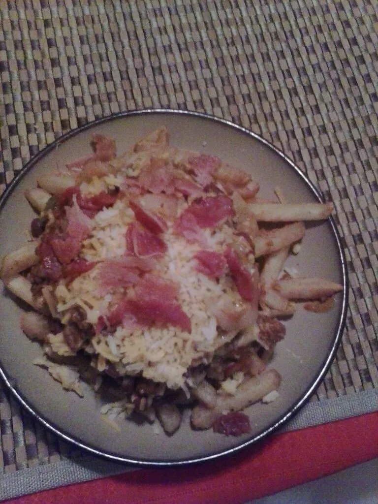 Chili Cheese Fries With Bacon|Kiraさん