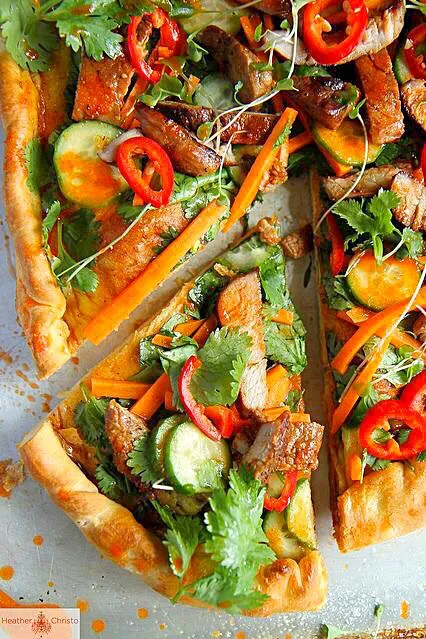 Banh mi pizza|🌺IAnneさん