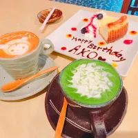 誕生日ケーキ&ラテアート @narita|myaさん