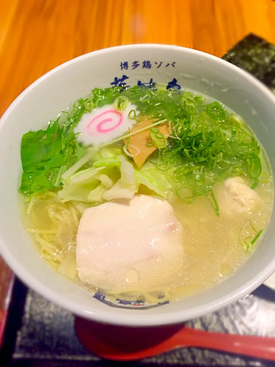 Snapdishの料理写真:華味鳥水炊きラーメン@博多鶏ソバ華味鳥|morimi32さん