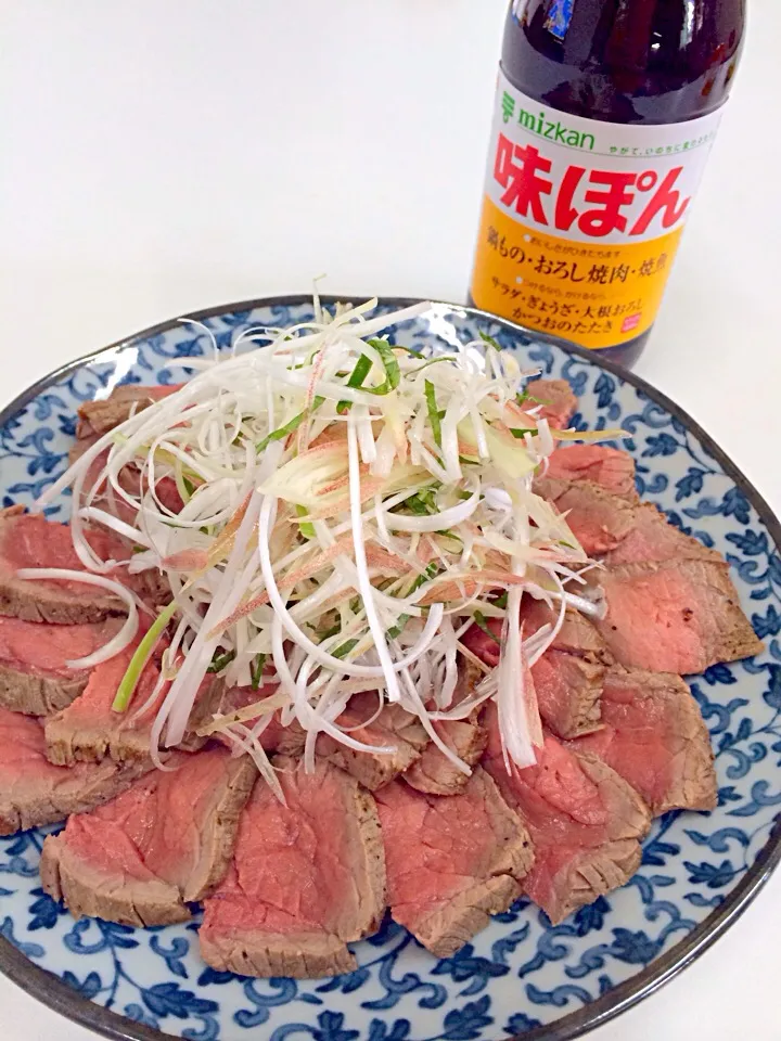 牛もも肉のタタキをポン酢でさっぱりと！！！|maSami＊さん