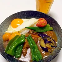 親戚の畑で採れた夏野菜のカレー|Shigenori Miyataさん