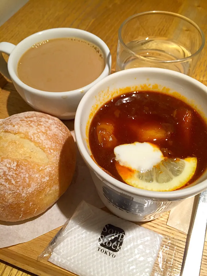 遅めランチは久々スープストック🍲☕️✨|まみりんごさん