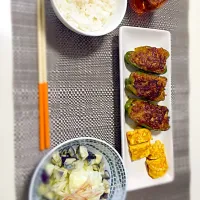 Snapdishの料理写真:ピーマンの肉詰め|あやさん