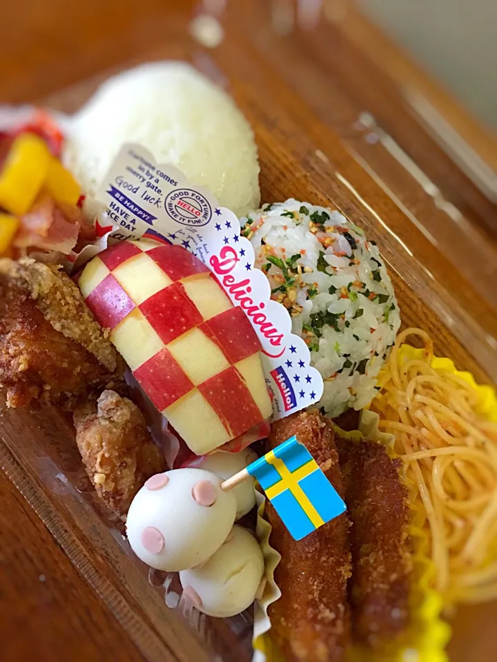 Snapdishの料理写真:男子高校生弁当|oliveoilさん