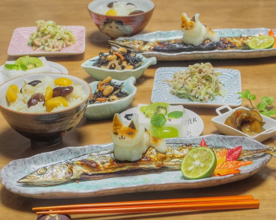 もう秋かなぁ?!
秋刀魚定食🐟|okanさん