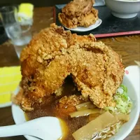 Snapdishの料理写真:唐揚げラーメン|NRTさん