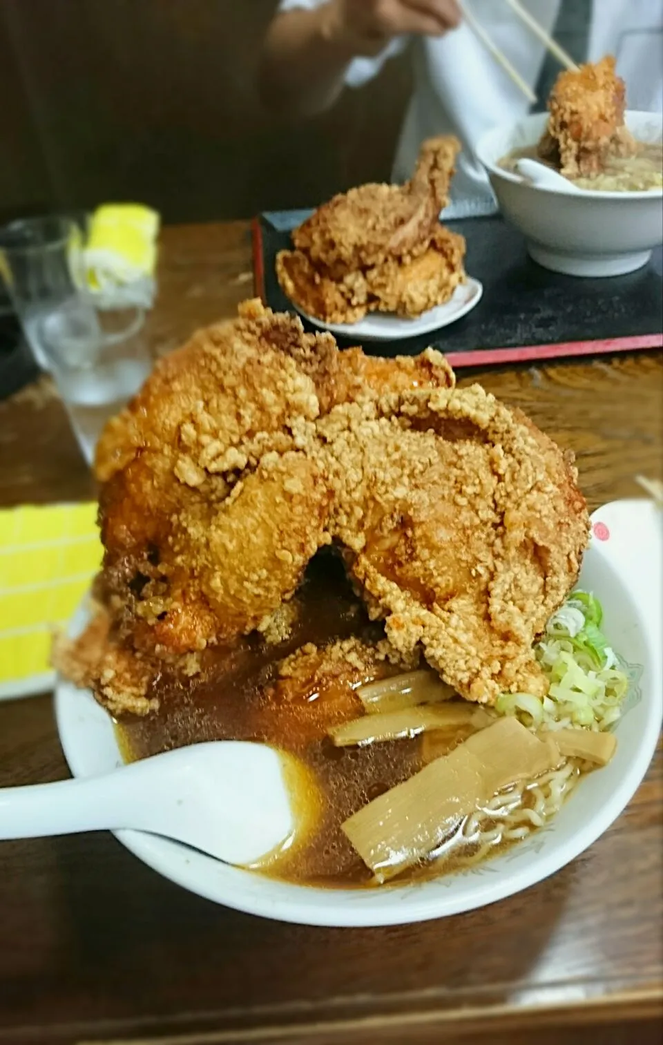 Snapdishの料理写真:唐揚げラーメン|NRTさん