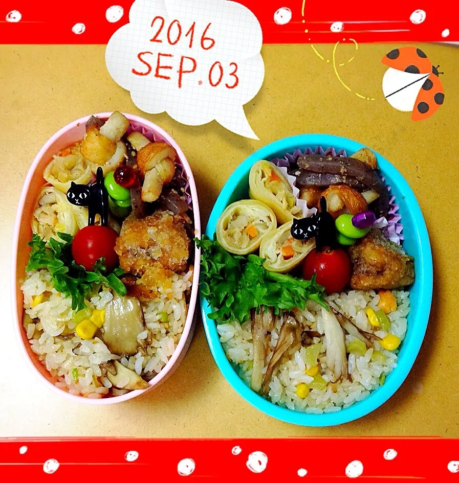 Snapdishの料理写真:2016/9/3  土曜日お弁当|もっさんさん