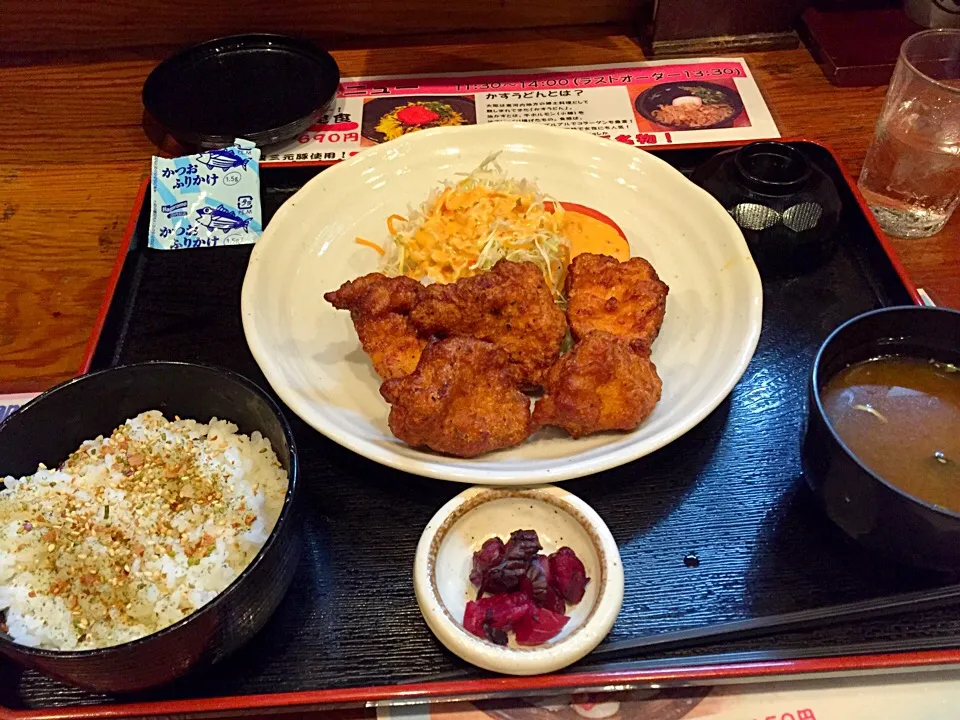 若鶏の唐揚げ定食*\(^o^)/*|すかラインさん