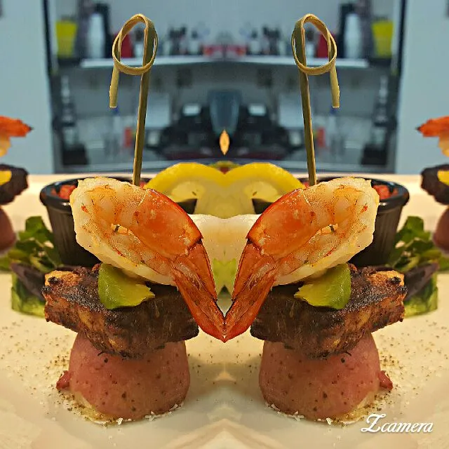 Snapdishの料理写真:surf and turf skewers....|chef Charlesさん