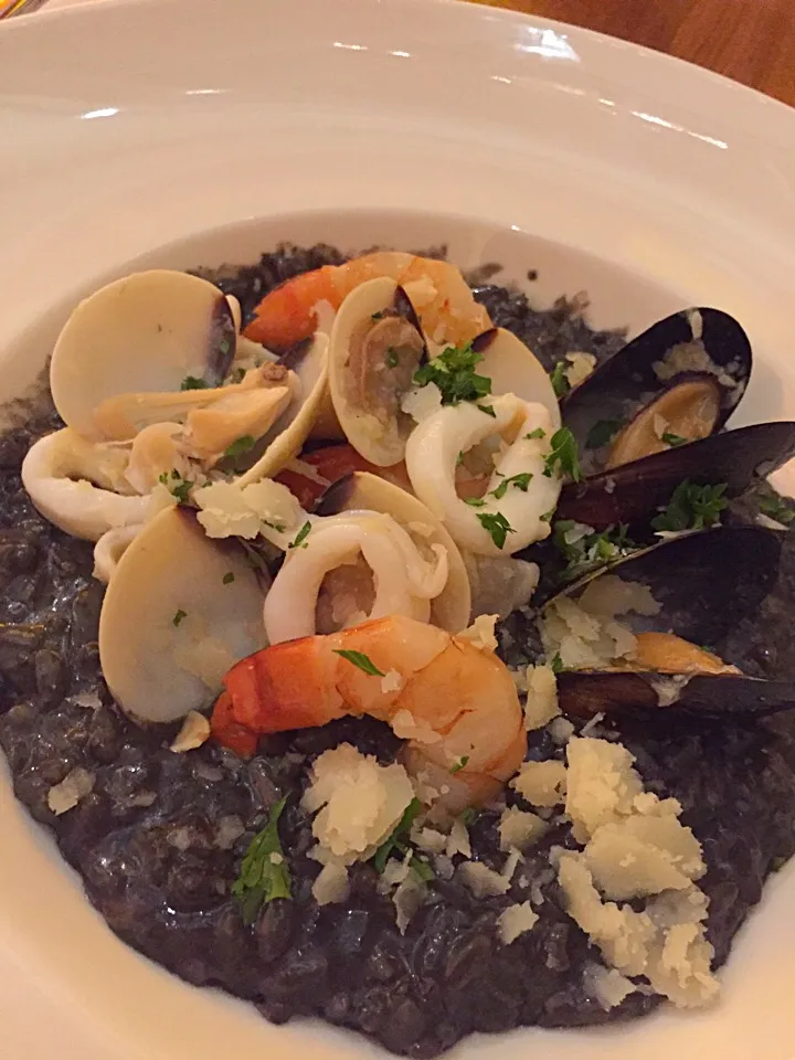 Squid ink risotto|sarahさん