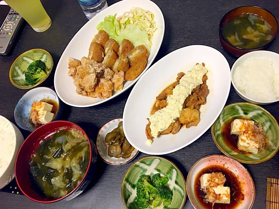 揚げ物肉料理晩御飯|ゆさん