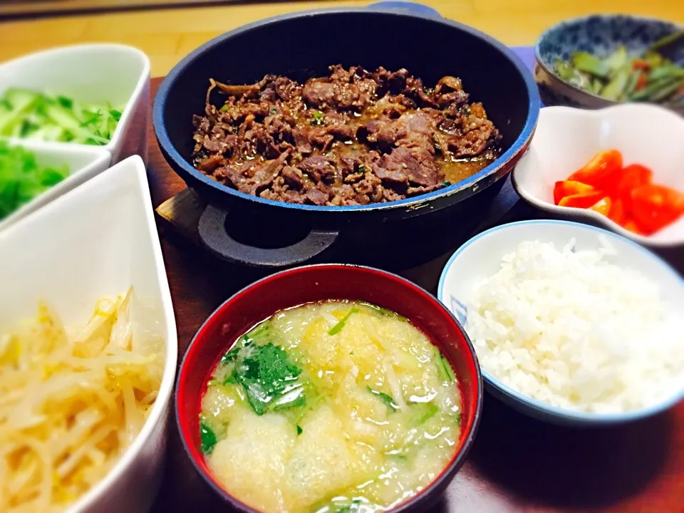 Snapdishの料理写真:20160903🍚今日はコストコの、プルコギと、いろんな野菜達(*☻-☻*)|akiyo22さん