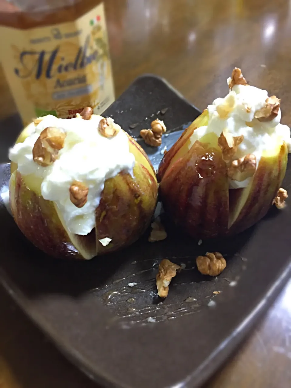 Fig with Greek yogurt😋|aястасияさん