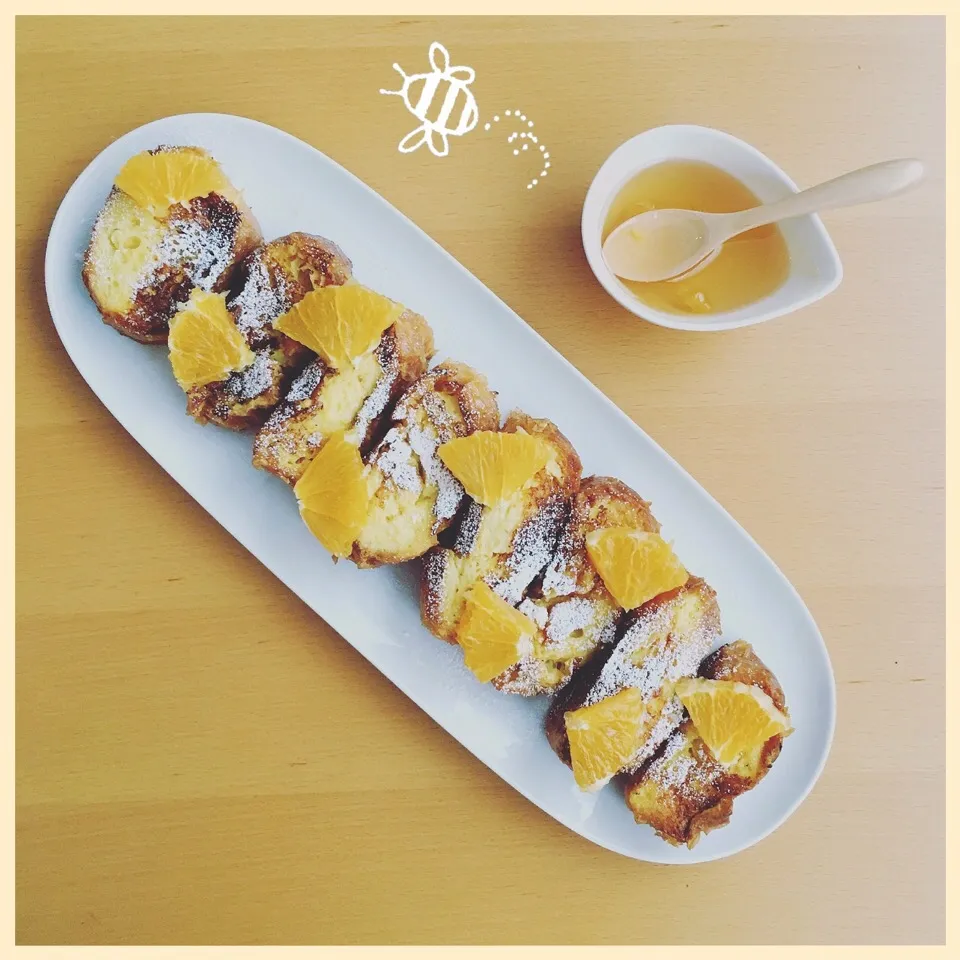 Snapdishの料理写真:Orange Frenchtoast🍊|leeさん