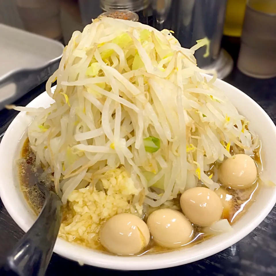 ラーメン二郎 守谷 ニンニクスクナメヤサイウズラ|nanpuuさん