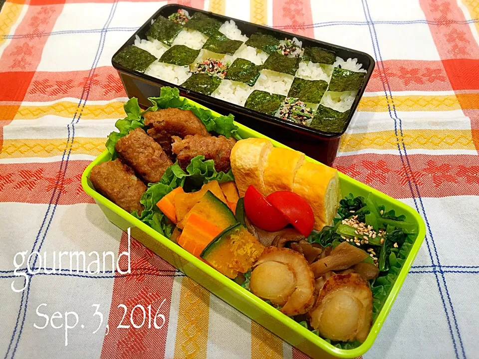 Snapdishの料理写真:2016.9.3 息子お弁当♪|プーティさん