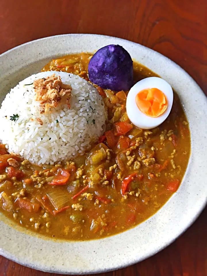 チョッパー＆ホヌさんの料理 トマト🍅の簡単カレー😋
うまぴょ〜〜ん＼(^ω^＼)( /^ω^)/😁✌🏼️|アッチさん