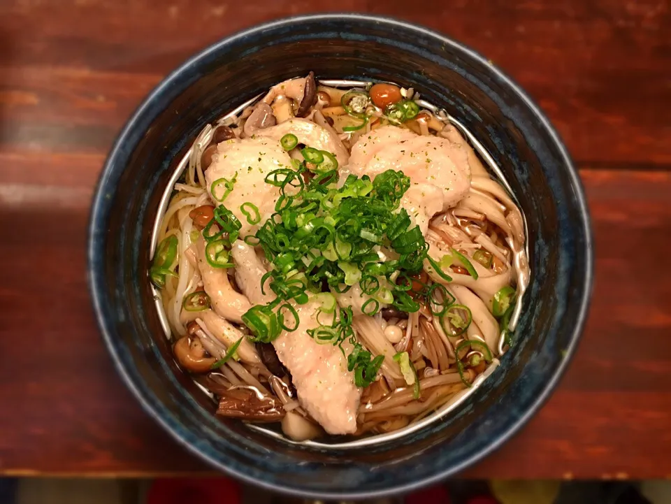 たっぷりキノコと鶏むね肉のそうめん 青唐入り1|半田手延べそうめんの店 阿波や壱兆さん