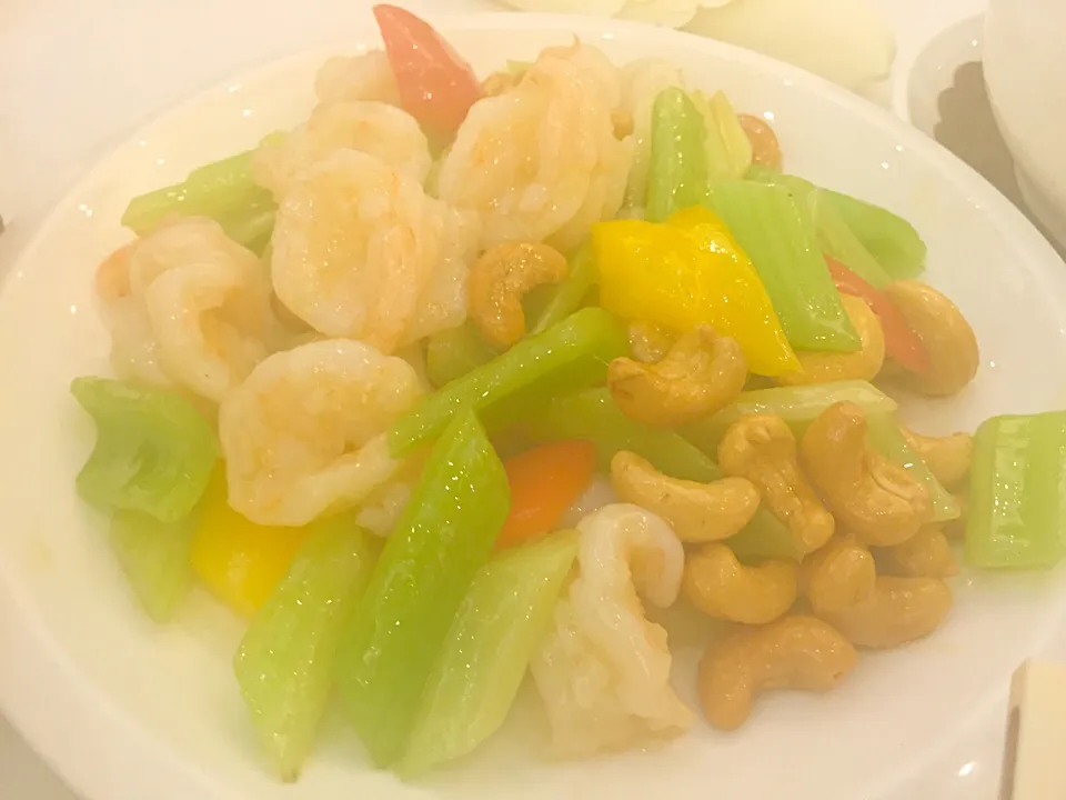 Vegetables with prawns|Sky Blueさん