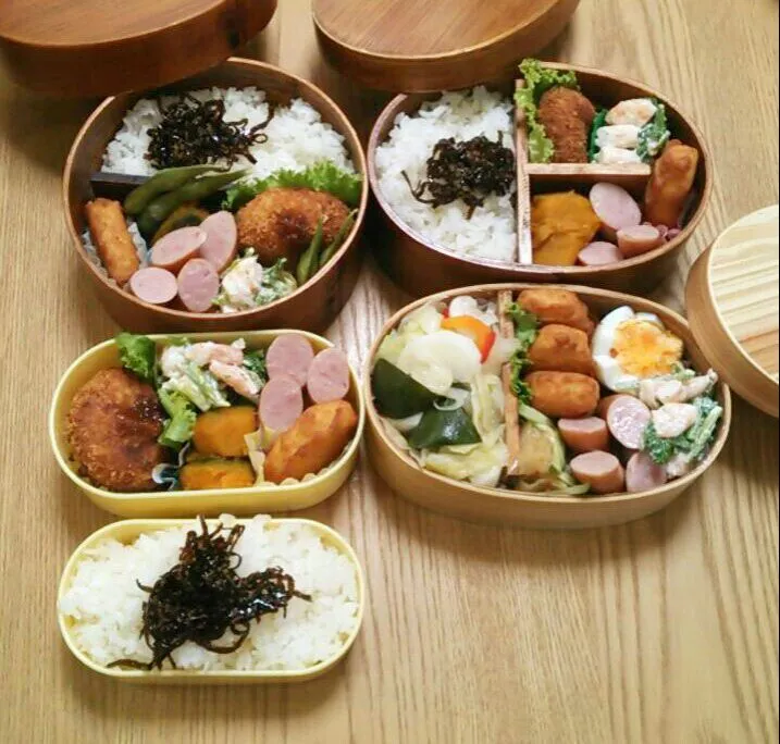 Snapdishの料理写真:『糖質制限お弁当&４人分』|seri-chanさん