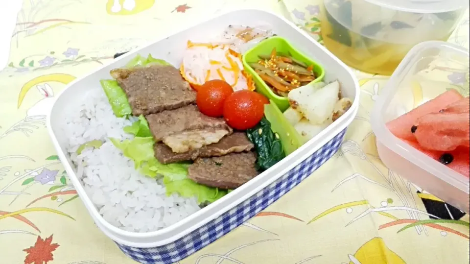 Snapdishの料理写真:ぱぱっと！夫のお弁当|mineさん