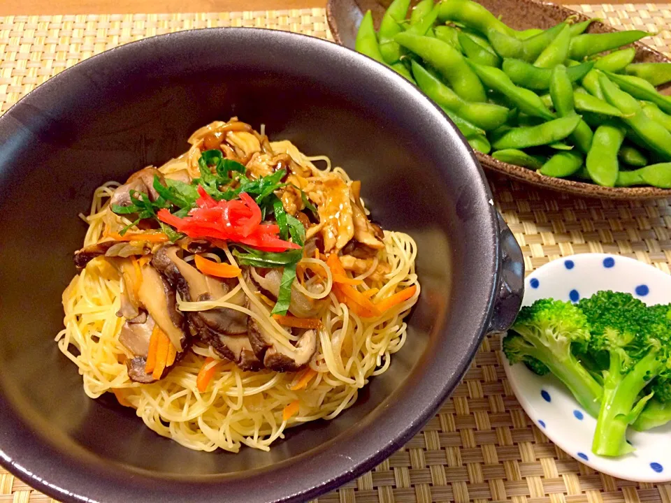 Snapdishの料理写真:コストコカッペリーニで和風あんかけきのこパスタ|ゆっちこさん