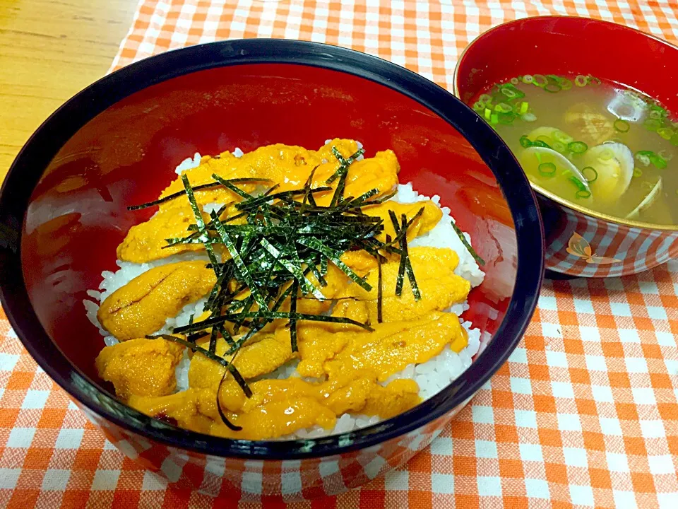 朝から贅沢！ ウニ丼〜♪|あんちゃんさん