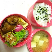 Snapdishの料理写真:中1娘お弁当|みきさん