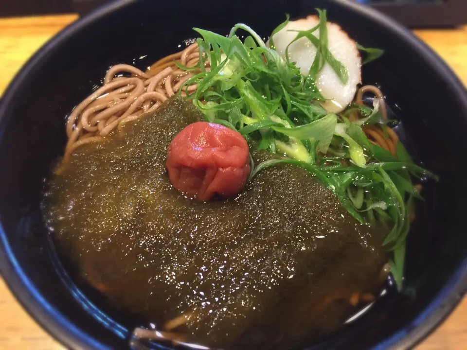 けふの昼餉は、『梅干とろろ昆布蕎麦』なるお品書きに惹かれたので御座いますが…梅干がイマイチだったのでプチ玉砕😢|にゃあ（芸名）さん