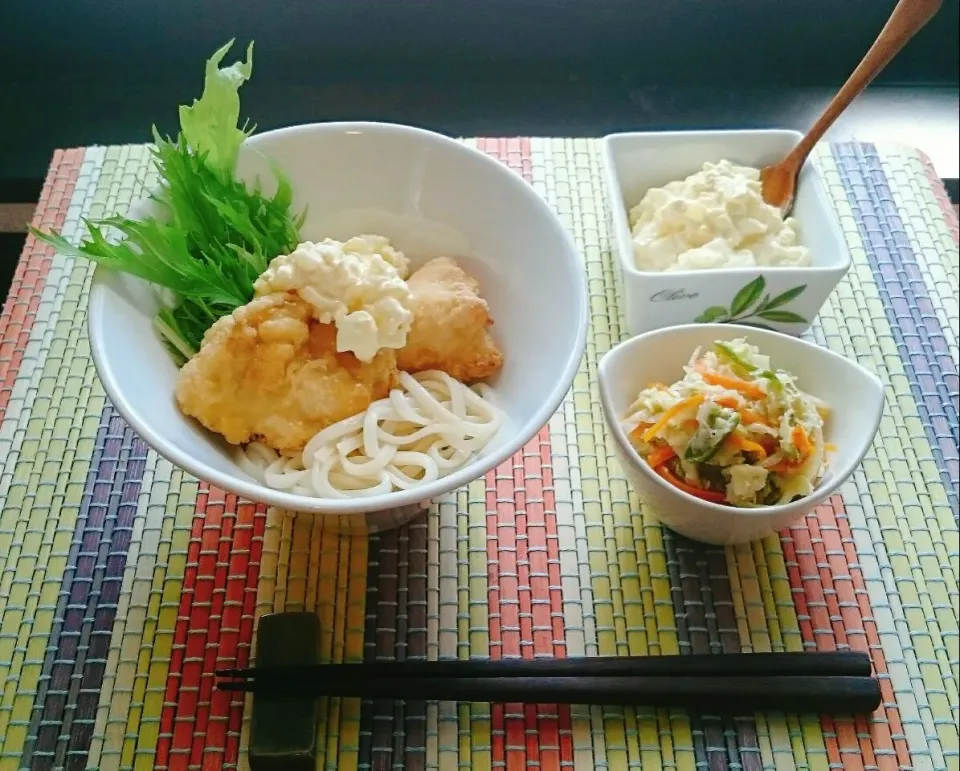 Snapdishの料理写真:○亀正麺 鶏タル再現😁❤|ゆず( ˘ ³˘)♥さん