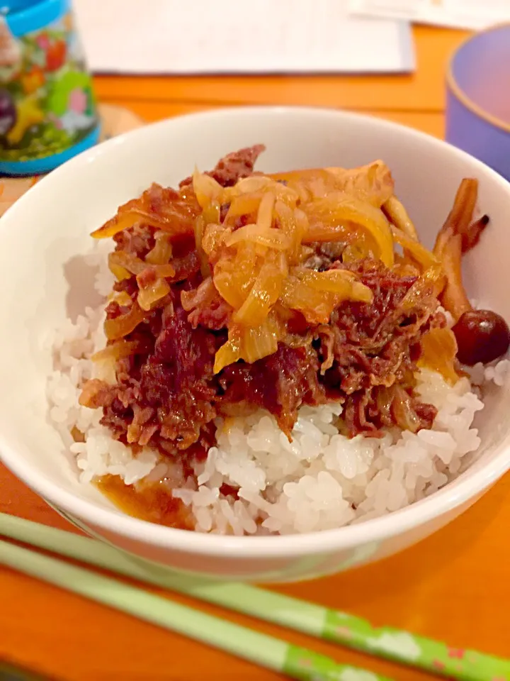 🐂アメリカンビーフとしめじの牛丼|ch＊K*∀o(^^*)♪さん