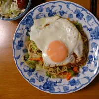 秋田名物の横手焼きそば風に作ってみた！|けっけさん