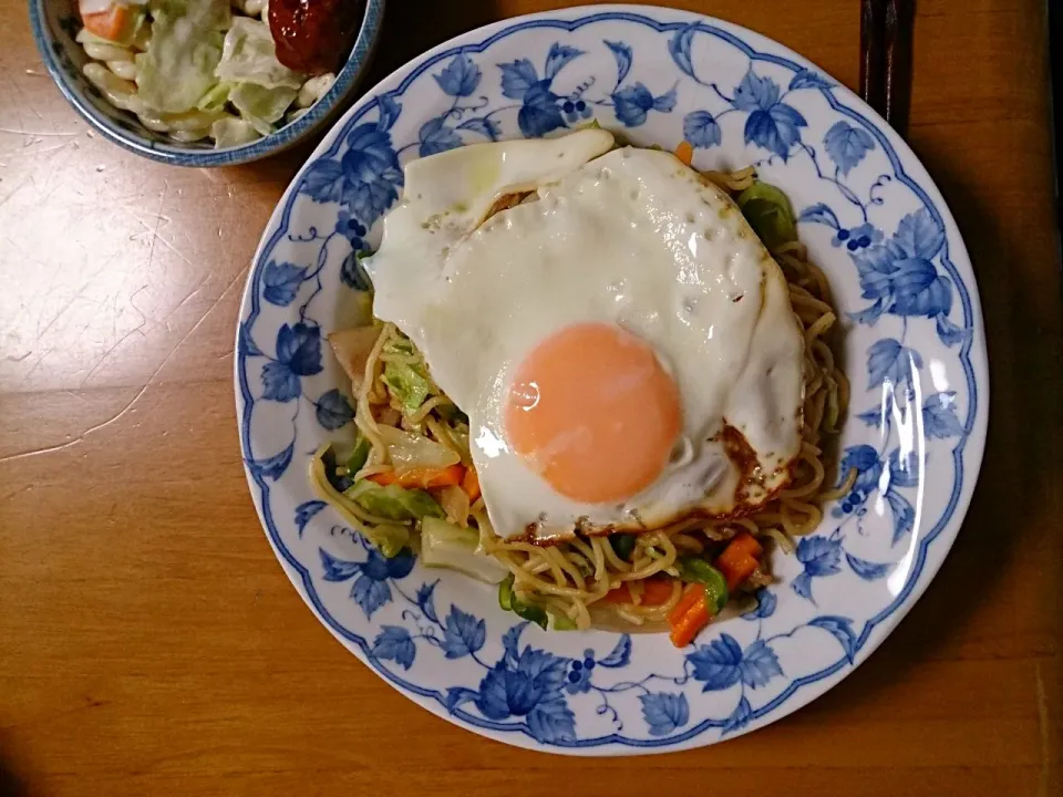 秋田名物の横手焼きそば風に作ってみた！|けっけさん