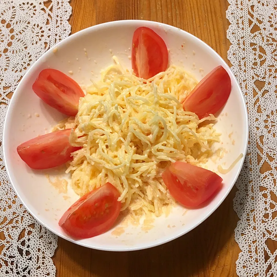 いただき物のそうめんかぼちゃでめんたいマヨサラダ〜（≧∇≦）|Satokoさん