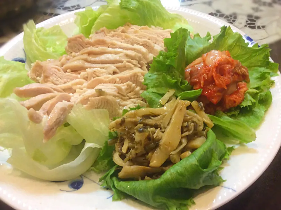 今宵は、紹興酒でしょ〜😻「蒸し鶏のなんちゃらかんちゃら」😋|アライさんさん