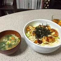 Snapdishの料理写真:鶏マヨ丼！|しょーまさん