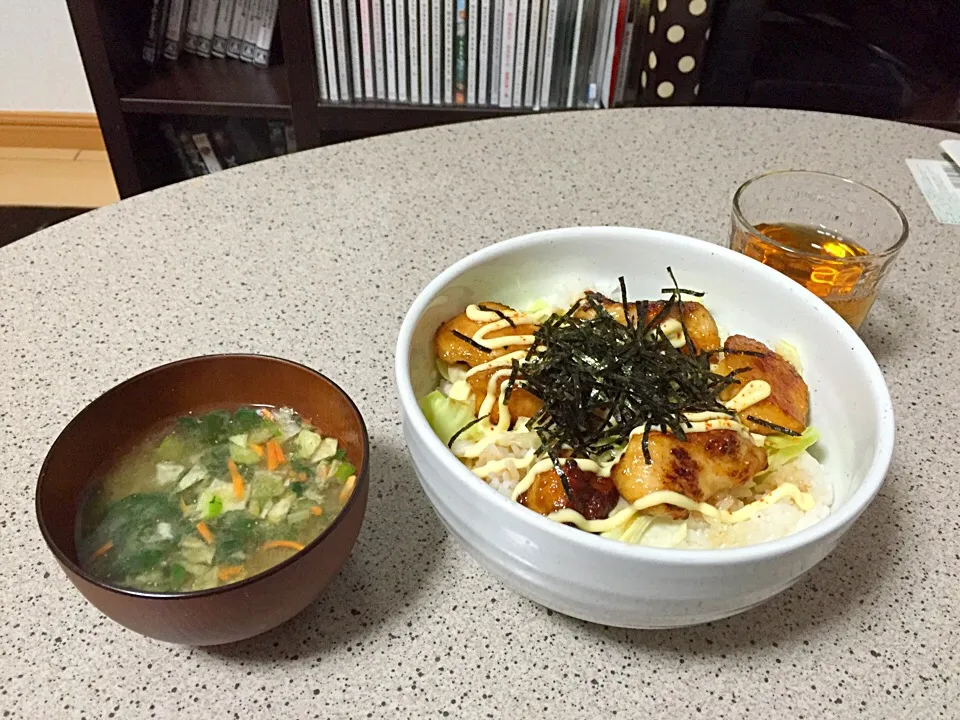 鶏マヨ丼！|しょーまさん