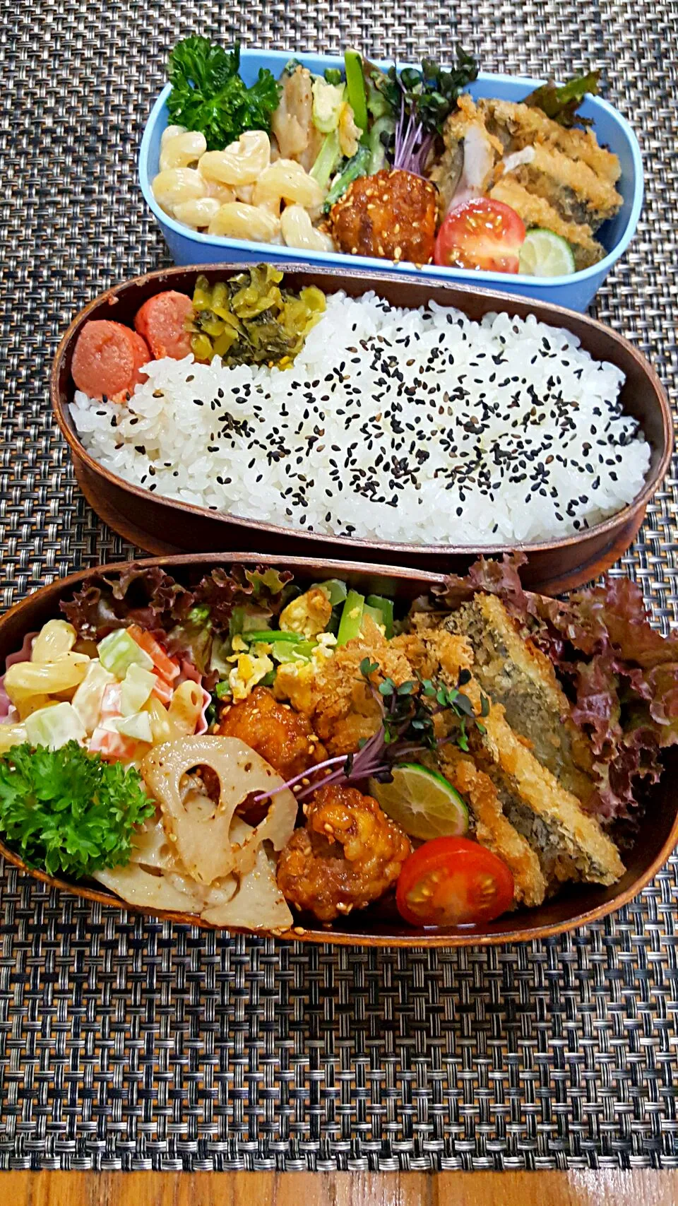 今日のお弁当🎵　アジフライ🐟🐟🐟🐟|クッキングオヤジさん