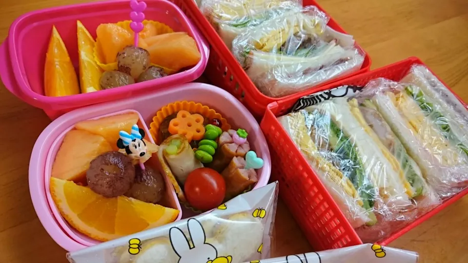 9月7日サンドイッチ&フルーツ弁当|あけみさん