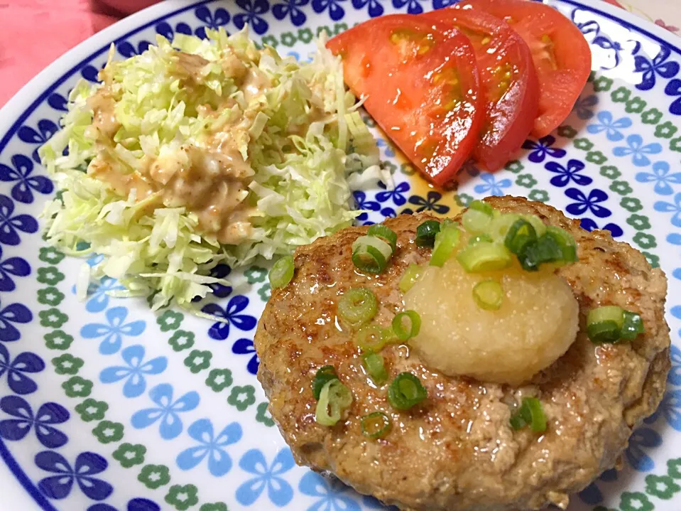 根菜入り和風ハンバーグ♪ゆずポン酢をかけて食べると美味しい(*^^*)|優依さん