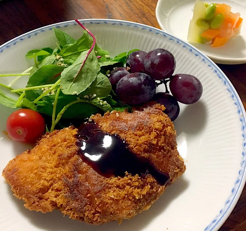 💖糀でおうちごはん💖チキンカツとお野菜のテリーヌケーキ😊|チコさん