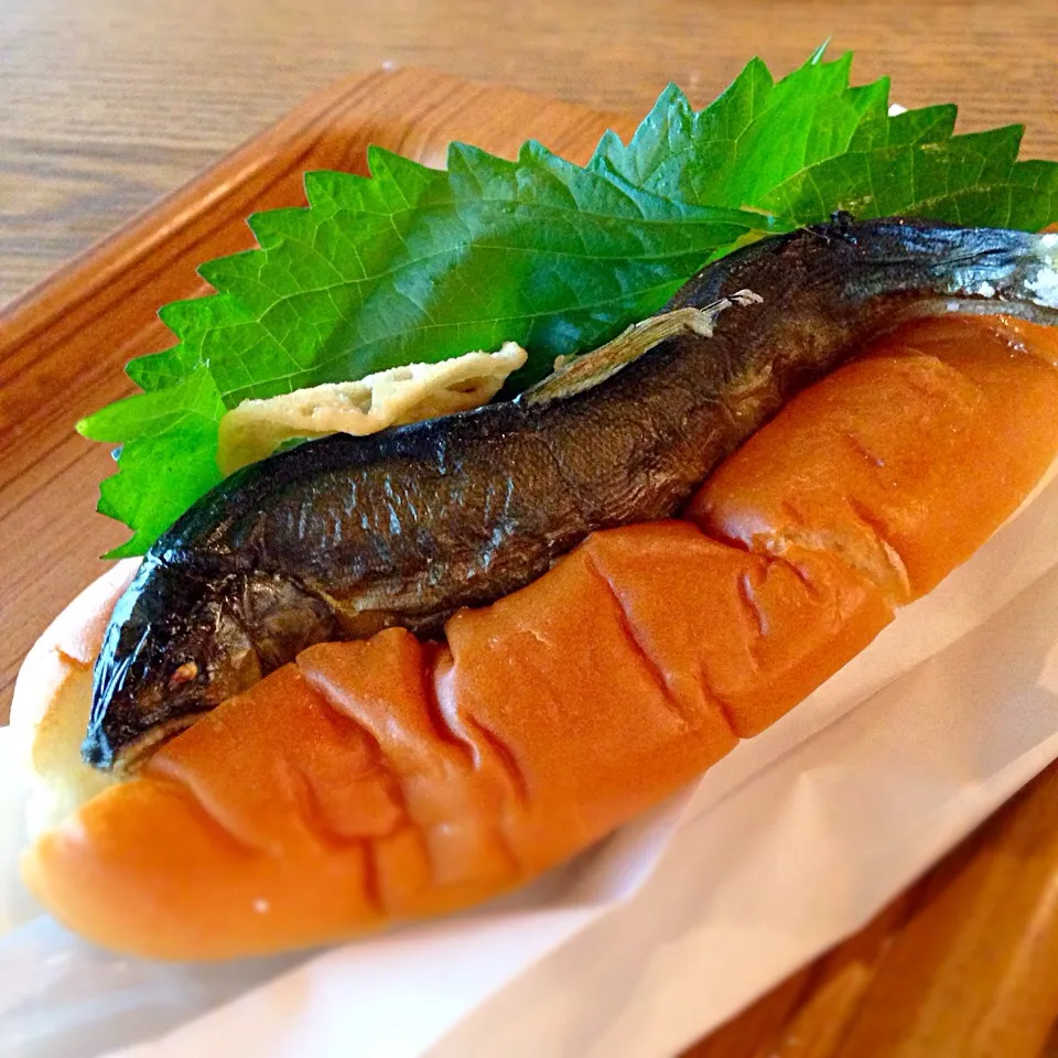 京都水族館の鮎の塩焼きドッグ👍|Ayayaさん