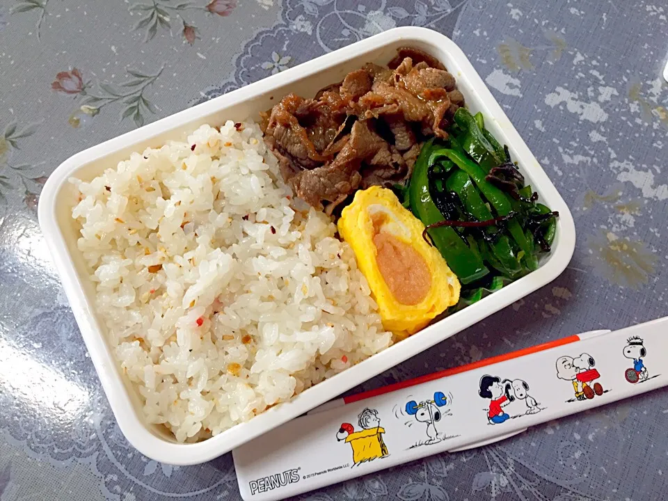 高1息子焼肉弁当🍱|haaakiさん