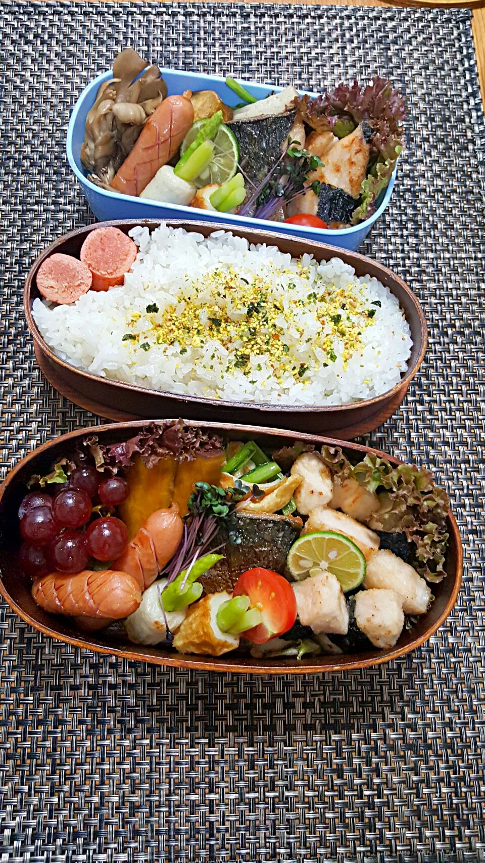 今日のお弁当🎵　海苔っ子チキン❗🐔🐔🐔|クッキングオヤジさん