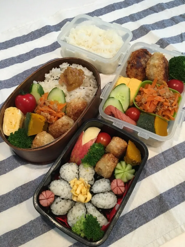 Snapdishの料理写真:肉じゃがリメイクコロッケ弁当♪|やっこさん