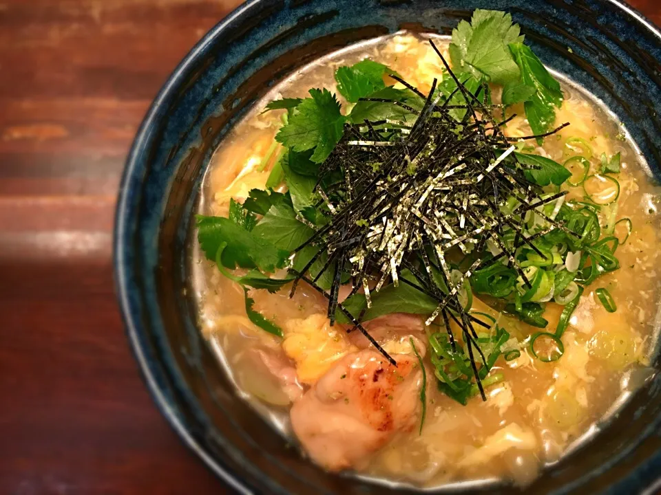 鶏親子あんかけそうめん3|半田手延べそうめんの店 阿波や壱兆さん