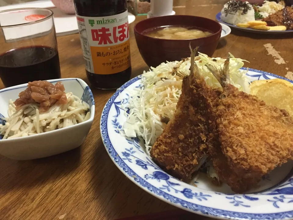 Snapdishの料理写真:アジフライ定食⁉︎|さんだーさん